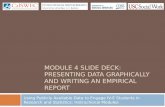 Module  4  Slide deck: Presenting Data Graphically and Writing an Empirical Report