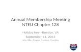 Annual Membership Meeting NTEU Chapter 128