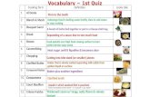 Vocabulary ~ 1st Quiz