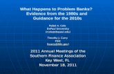 What Happens to Problem Banks?   Evidence from the 1980s and  Guidance for the 2010s