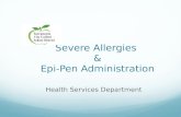 Severe Allergies & Epi -Pen Administration
