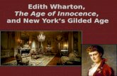 Edith Wharton,  The Age of Innocence ,  and New York’s Gilded Age