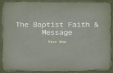 The Baptist Faith & Message