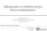 IBD genetics in children across diverse populations