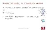 Power  calculation  for  transistor operation