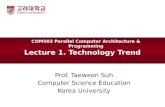 Lecture 1. Technology Trend