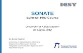 SONATE Euro-NF  PhD Course