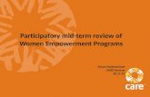 Participatory mid-term review of Women Empowerment Programs