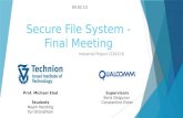 Secure File System - Final Meeting