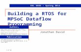 Building a  RTOS for  MPSoC Dataflow Programming
