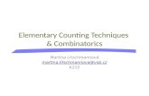 Elementary Counting Techniques  &  Combinatorics