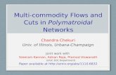 Multi-commodity Flows and Cuts in  Polymatroidal  Networks