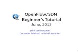 OpenFlow /SDN  Beginner’s Tutorial June, 2013