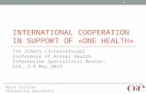 International Cooperation in support of «One Health»