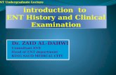 introduction  to  ENT History and Clinical Examination