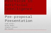 CS 4701 – Practicum in Artificial Intelligence Pre-proposal Presentation