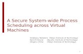 A Secure System-wide Process Scheduling across Virtual Machines
