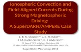 Ionospheric Convection and Field-Aligned Currents During Strong Magnetospheric Driving: