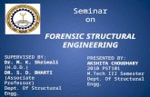 Seminar on FORENSIC STRUCTURAL ENGINEERING