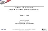 Virtual Directories: Attack Models and Prevention