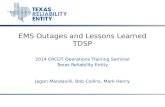 EMS Outages and Lessons  Learned TDSP