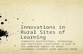 Innovations in Rural Sites of Learning