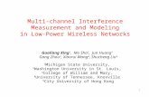 Multi-channel Interference Measurement and Modeling in Low-Power Wireless Networks