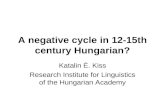 A  negative cycle  in 12-15th century Hungarian?