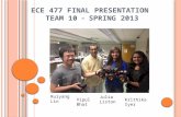 ECE 477 Final Presentation  Team 10    Spring 2013