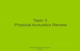 Topic 3  Physical Acoustics Review