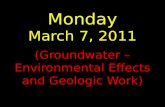 Monday March 7, 2011