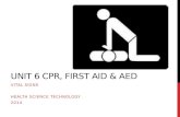 Unit 6 CPR, First Aid & AED