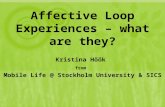 Affective Loop Experiences – what are they?