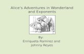 Alice’s Adventures in Wonderland and Exponents