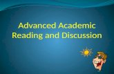 Advanced Academic Reading and Discussion