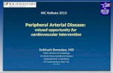 Peripheral Arterial Disease:  missed opportunity for  cardiovascular intervention