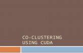 Co-clustering using CUDA
