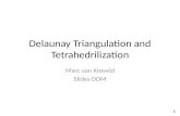 Delaunay Triangulation and  Tetrahedrilization