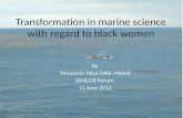 Transformation in marine science with regard to black women
