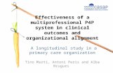 A  longitudinal study in a primary care  organization Tino Martí, Antoni Peris and Alba Brugues