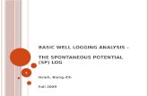 Basic well Logging Analysis –  The Spontaneous Potential (SP) Log