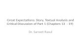 Great Expectations: Story, Textual Analysis and Critical Discussion of Part 1 (Chapters 13  - 19)