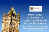 Multi-modal exploration of rugged digital terrain on mobile devices