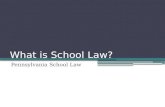 What is School Law?