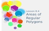 Lesson 8-4  Areas of Regular Polygons