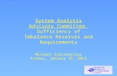 System Analysis Advisory Committee  Sufficiency  of Imbalance Reserves and Requirements