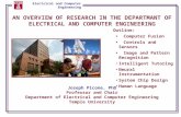 AN OVERVIEW OF RESEARCH IN THE DEPARTMANT OF ELECTRICAL AND COMPUTER ENGINEERING