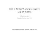 Hall  C 12  GeV  Semi Inclusive Experiments