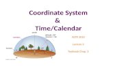 Coordinate System &  Time/Calendar