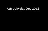 Astrophysics Dec 2012